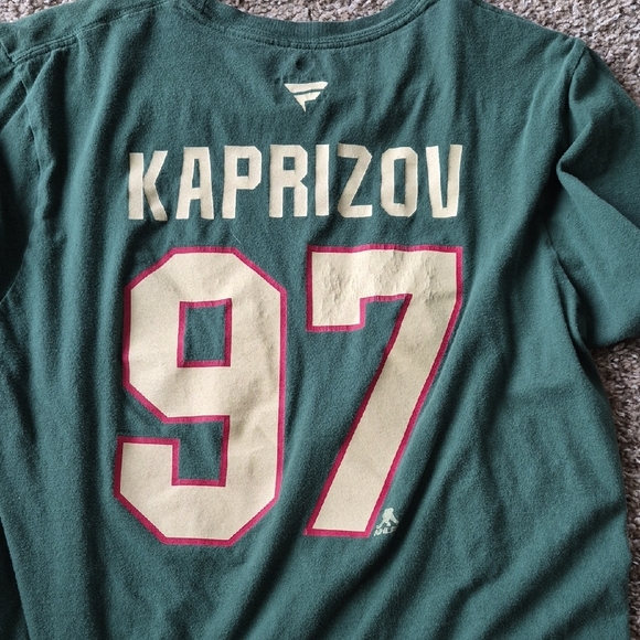 Fanatics Dark Green Karprizov Tee With White Logo - Picture 3 of 3